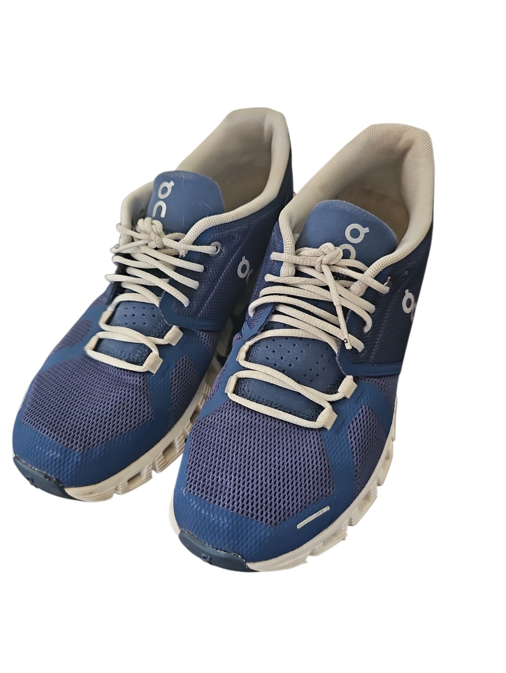 ON Running Cloud 5 Sneakers Women’s Blue White Athletic Shoes Sz 8.5